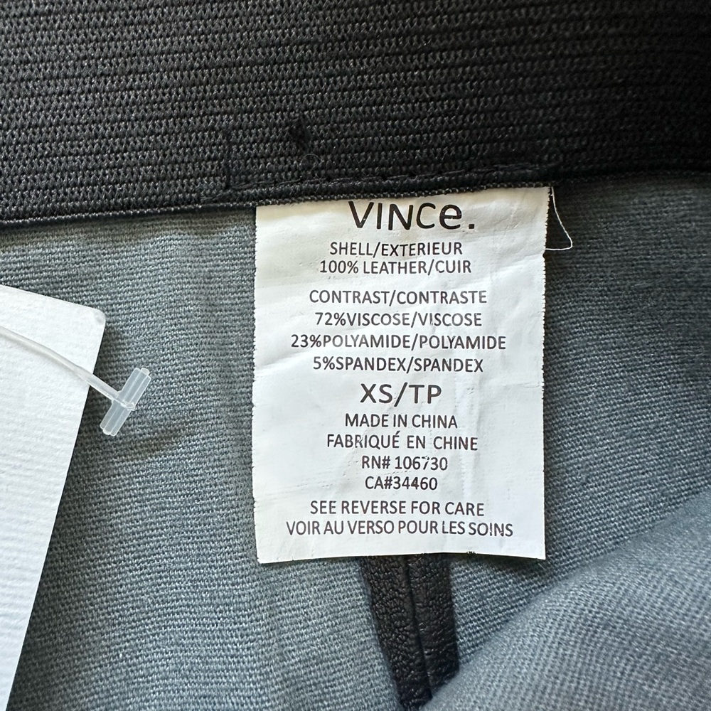 Vince Black Leather Leggings - Picture 5 of 8